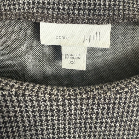 J. Jill Long Sleeve Cotton Shirt Size XS. Black and White Checkered - Picture 2 of 5